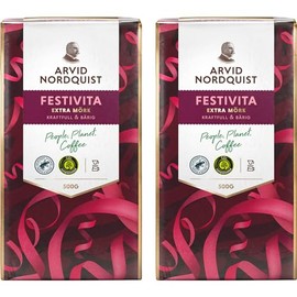 Arvid Nordquist Classic Coffee Extra Dark Roast 2 Packs 17.6oz/500g