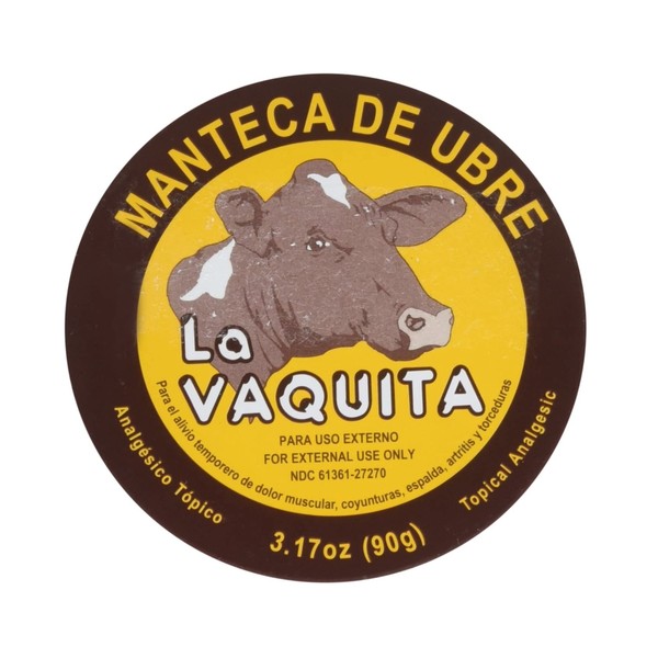 Manteca De Ubre La Vaquita Topical Analgesic En Lata 3.17oz UDDER BALM CAN