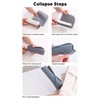 5Pcs Heat Resistant Silicone Mat Pouch for Curling Irons Hair