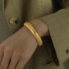 RINTOLER 12mm Gold Bangles for Women - 18K Gold Plated