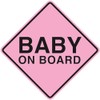 CafePress Baby On Board Square Car Magnet 3 X 3