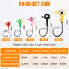 OROOTL Fishing Jig Heads Hooks Kit, Crappie Jig Heads for