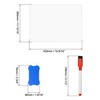 QWORK® A3 Magnetic Whiteboard for Fridge, Flexible Memo Board for