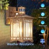 XANGQAN 2 Pack Brown Motion Sensor Outdoor Lights Wall Mount