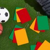 AHANDMAKER 4 Sets Soccer Referee Cards, Red Yellow Green Football