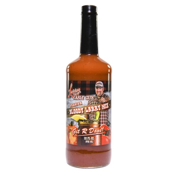 Bloody Mary Mix by Larry the Cable Guy, Premium Bloody Larry Mix, 32 oz. Bottle