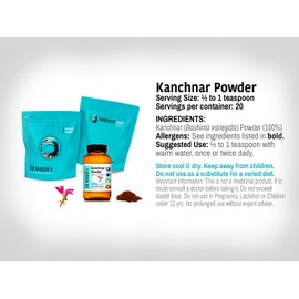 DR WAKDE'S Kanchnar Powder (Bauhinia variegata) - 500g (1.1lb) | Pure, Raw & Dried Powder | Natural Aroma and Freshness | Fine Powder | Vegan | Premium Grade | Nothing Added, Nothing Removed
