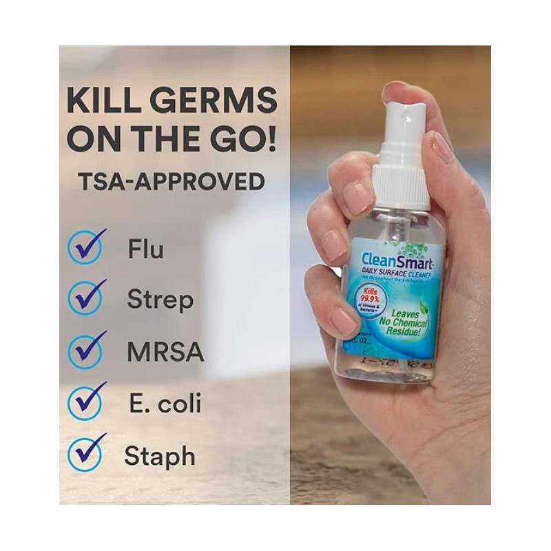 CleanSmart - Daily Surface Cleaner Kills 99.9% of Viruses &