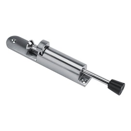 FTVOGUE Tope para Puerta de Aleación de Zinc Resistente, con Muelle de Goma Suave para el Pie, Fácil de Poner, Color Plateado