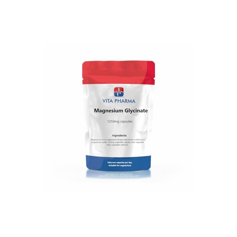 VITA PHARMA Magnesium Glycinate 1250mg 30 Capsules