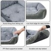 Dog Bed for Puppy & Cats Rectangle Washable Soft Orthopedic