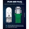 Alopee 30 Pack 194 LED Bulb Green DC 12V T10