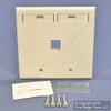 Leviton 1-Port Dual Gang QuickPort Wallplate with ID Windows, 42080-1TP,