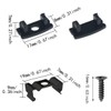 ITROLLE 24PCS Black U-Shaped LED Channel System Led Channel Metal
