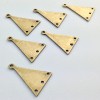 Yummy Treasures 3 Hole Brass Ox Plated Brass Triangle with