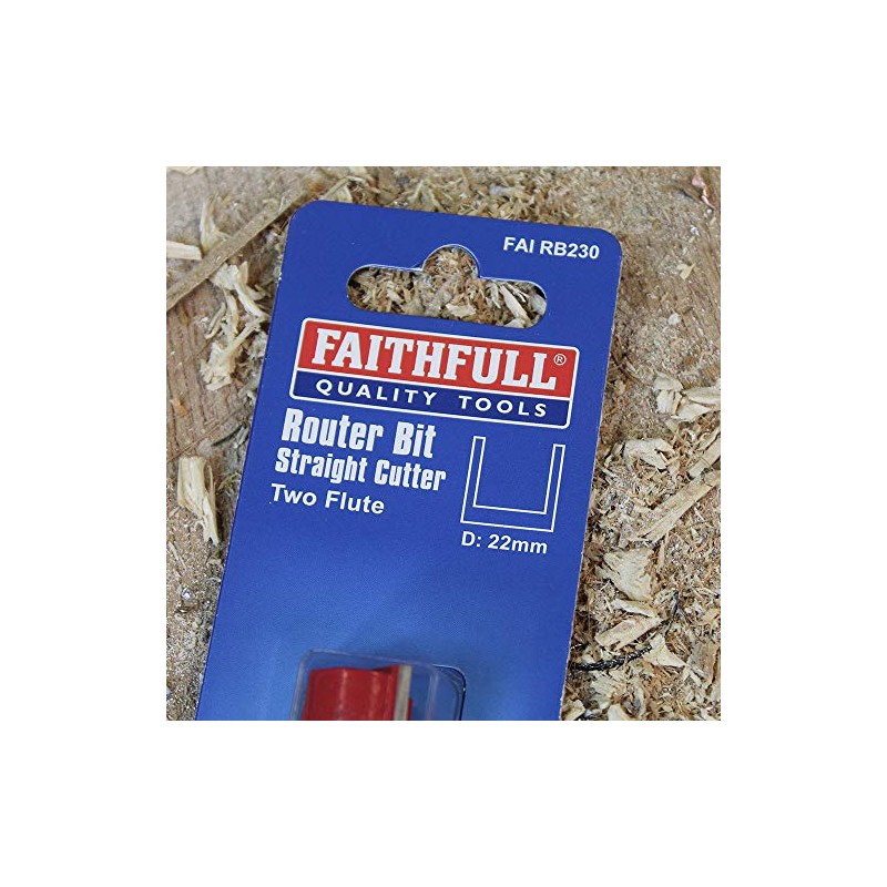 Faithfull FAIRB230 Router Bit TC Two Flute 22.0MM