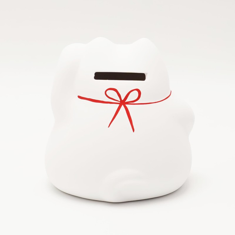 COTONOHA Banko Ware Maneki-Neko Ceramic Piggy Bank - Lucky Cat,