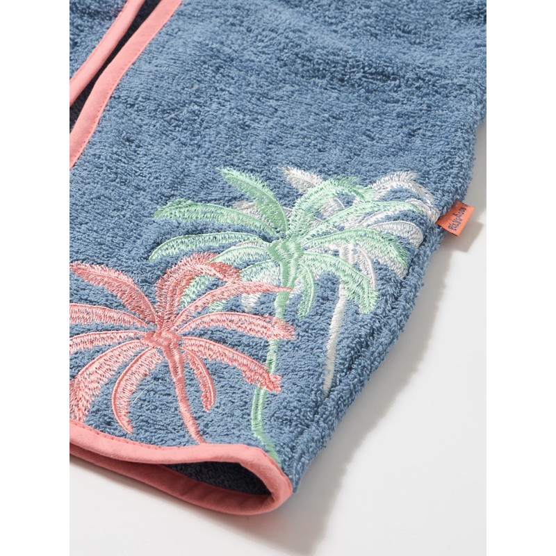 Playshoes Unisex Children's Terrycloth Bathrobe/Dressing Gown, Palms
