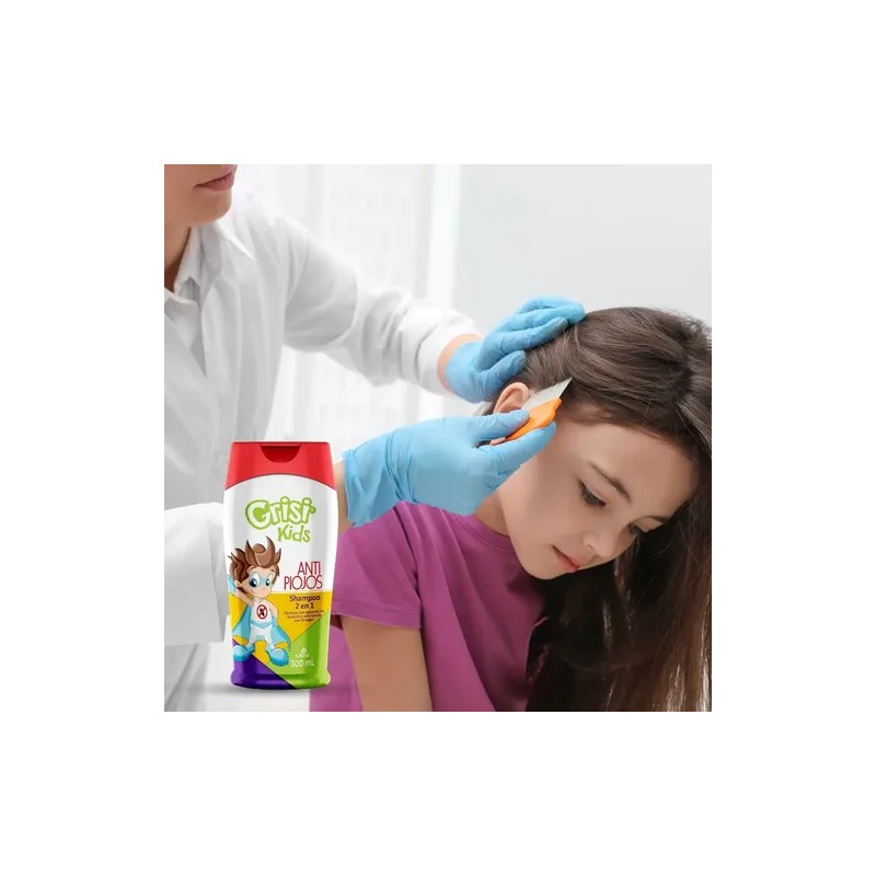 Shampoo 2 En 1 Grisi Kids Antipiojos 300 Ml.