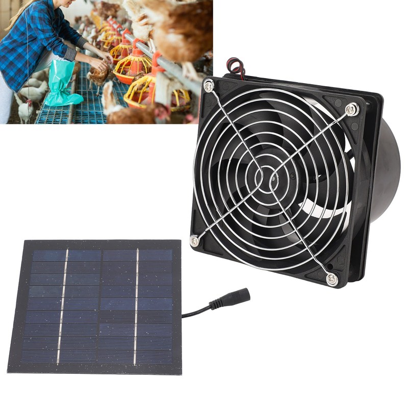 Solar Exhaust Fan Efficient Heat Dissipation Ventilation 50W Solar Panel