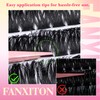 FANXITON Lash Clusters Kit Wispy Clusters Eyelash Extensions Natural Lash