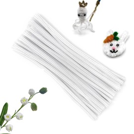 Tikyoary Set di 100 pulitori per pipe, filo di ciniglia per fiori, animali o progetti fai da te e decorazioni