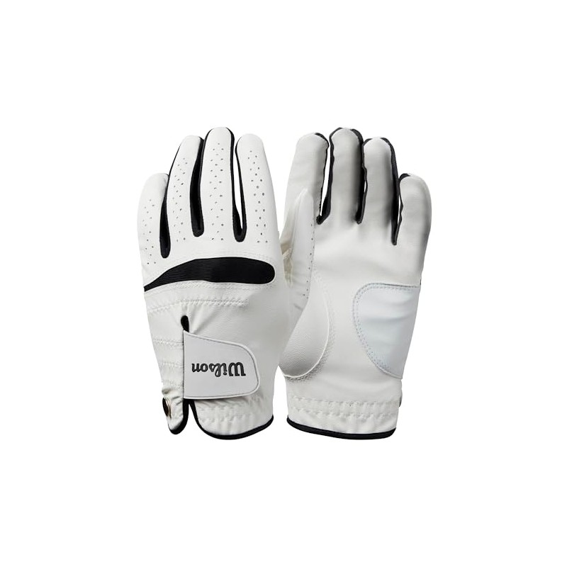Wilson Feel Plus Glove, White/Black, M