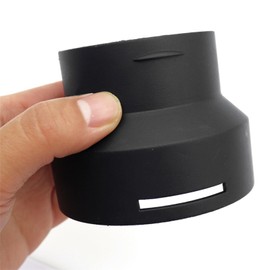 Inscrip Parking Heater Air Outlet, 75mm to 60mm Diameter Pipe Connector Air Parking Heater Exhaust Pipe Reducer Connector Parking Heater, Pipe Ducting Bellows Joints, Black