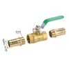 sourcing map 1 set ball valve shut-off valve, 19 mm