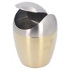 Desktop Small Trash Can Multipurpose 304 Stainless Steel Mini Trash