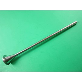 LONG snack stick tube for sausage stuffer filler with standard 2" base. 3/8" diameter for collagen and sheep