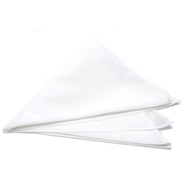 Honeytone Sailor Uniform Scarf, Triangle Tie, Nylon Taffeta, Classic Colors, white