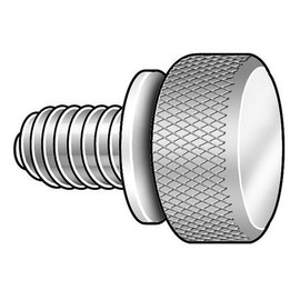 Thumb Screw, Knurled, 8-32x1/2 L, Pk5