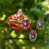 Window Hummingbird Feeder - Hand Blown Glass Mounted Hummingbird Feeder