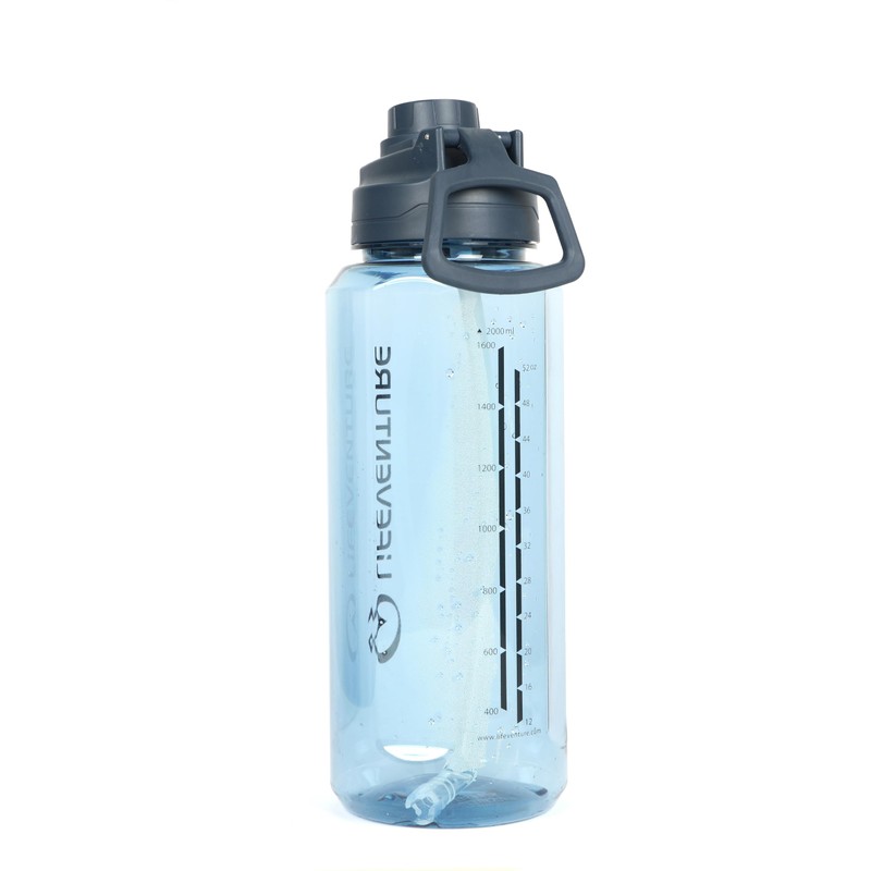 Lifeventure 2 Litre Tritan Flask for Hiking, Camping, Outdoor Sports,