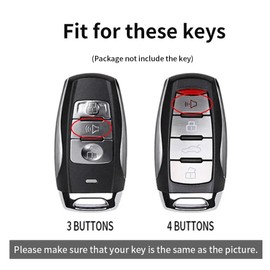 ontto TPU Car key fob cover keyring Fit for Great Wall Haval Jolion 2022 H6 H7 H4 H9 F5 F7 F7X F7H H2S GMW Dargo Smart key case Holder shell bag keychain protection Auto Accessories 4 buttons Grey