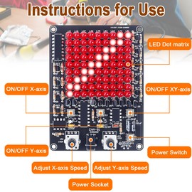 DAOKAI LED-Licht Löten Kit Multi-direktionale Einstellbare Löten Bausatz,LED folgen Spot Licht Löten Skill Training Kit für Lernprojekt, 5V-9V