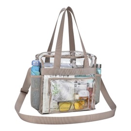 Clear Bag for Stadium Events 12×6×12 Clear Tote Bag for Stadium Security Work Sports Games Concerts