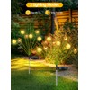 2 Pack Solar Garden Lights Outdoor,16 LED Solar Dandelion Bee