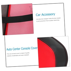 ULTECHNOVO 1pc Auto Armrest Box Cover Car Center Console Protector Breathable Wear-resistant Material Simple Installation for Stylish Design