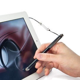 BoxWave Stylus Pen Compatible with Dell Venue Pro (Stylus Pen by BoxWave) - Capacitive Stylus, Rubber Tip Capacitive Stylus Pen for Dell Venue Pro - Lunar Blue