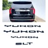 Set Door Rear SLT Yukon Emblems Letters 3D Badge Replacement