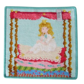Fayler Handkerchief, FEILER Hand Towel, Towel Handkerchief, 9.8 inches (25 cm), FAIRY TALES PRINCESS AND THE PEA, Princess Sleeping on Pea