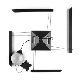 Deerbird® Black Wind Chime, Solar Powered Color Changing LED Outdoor Windchimes Garden Decoration Aluminum Alloy Wind Bells Windlights Chime