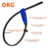 OKG 4-Digit Combination Zip Tie Lock - Anti-Scratch Stainless Steel