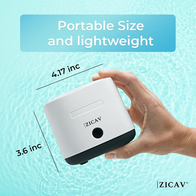 ZICAV Retainer Cleaner Machine - Ultrasonic Jewelry Cleaner - Denture