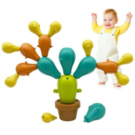 YODIFFMI Montessori Toys for 3 Year Old: Toddler Dinosaur Learning Activities Educational Toys - Fine Motor Skills and Baby Sensory Developmental Toys for Boys Girls Gifts (Cactus)