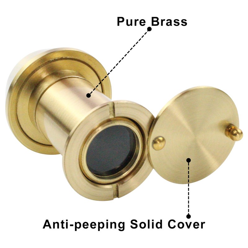 Earl Diamond - Peep Holes for Door, Solid Brass 220-Degree