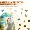 Jigfoxy Cat Catching Butterfly Wooden Jigsaw Puzzles for Adults, 270pcs