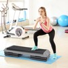 Saicool Adjustable Workout Aerobic Stepper, Exercise Step Platform Trainer with